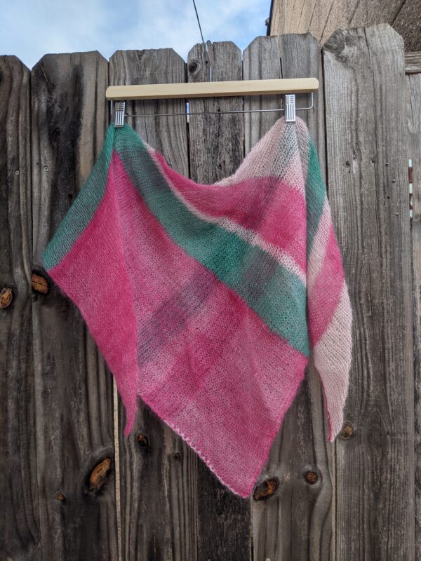 Bubblegum Triangle Scarf
