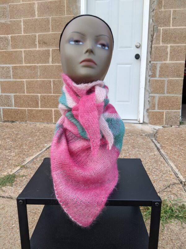 Bubblegum Triangle Scarf - Image 2