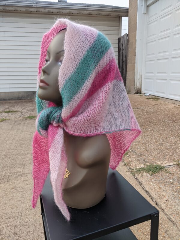 Bubblegum Triangle Scarf - Image 3